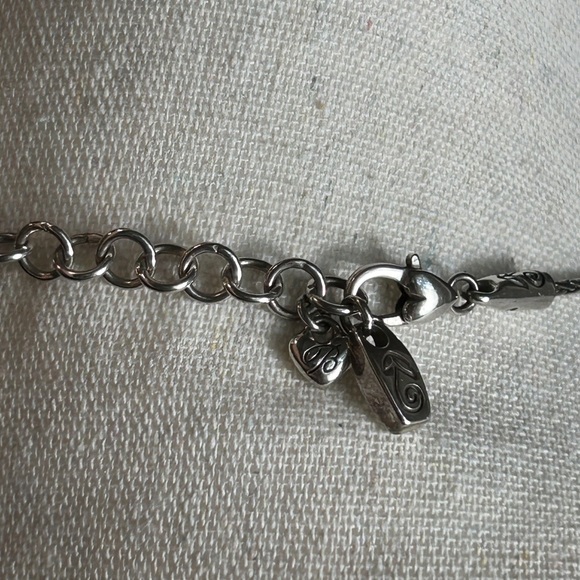 Brighton Celestial Blue Necklace Crystal Silver Plated Two-tone Pendant 18" - Picture 4 of 13